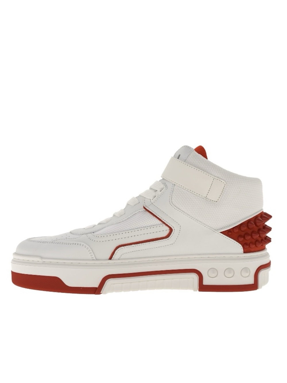 Christian Louboutin Astrolubi Mid Top Sneakers White Leather Size 9 US N… - Picture 6 of 7